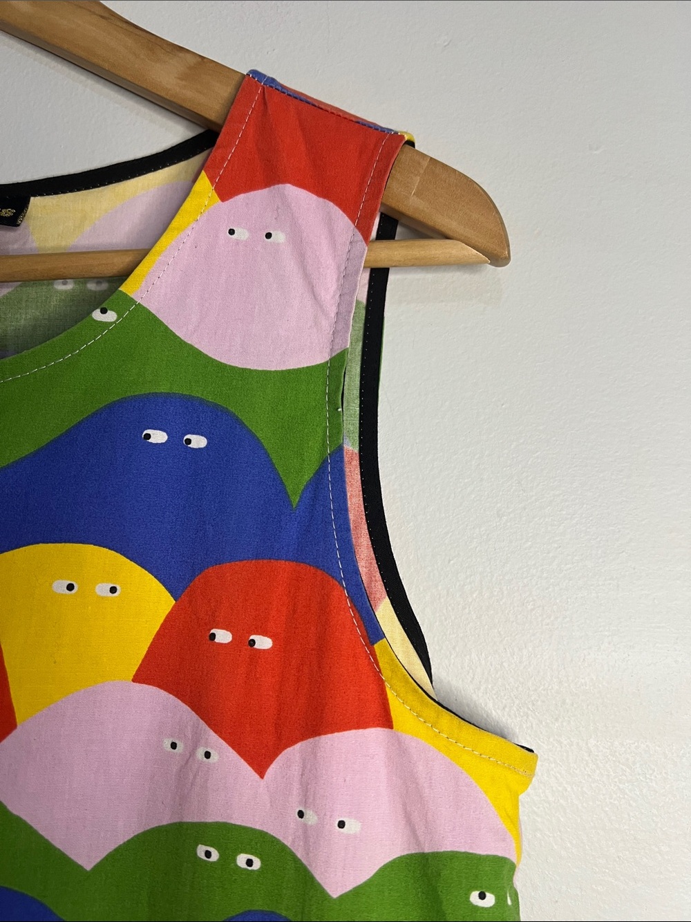 Nooworks Rainbow Lumps misty pocket dress size Large Rare print - Picture 5 of 7